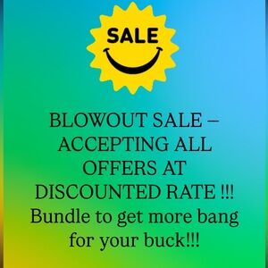 Blowout Sale Announcement